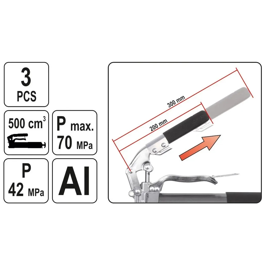 Шприц для мастила Yato YT-0704 - зображення 3