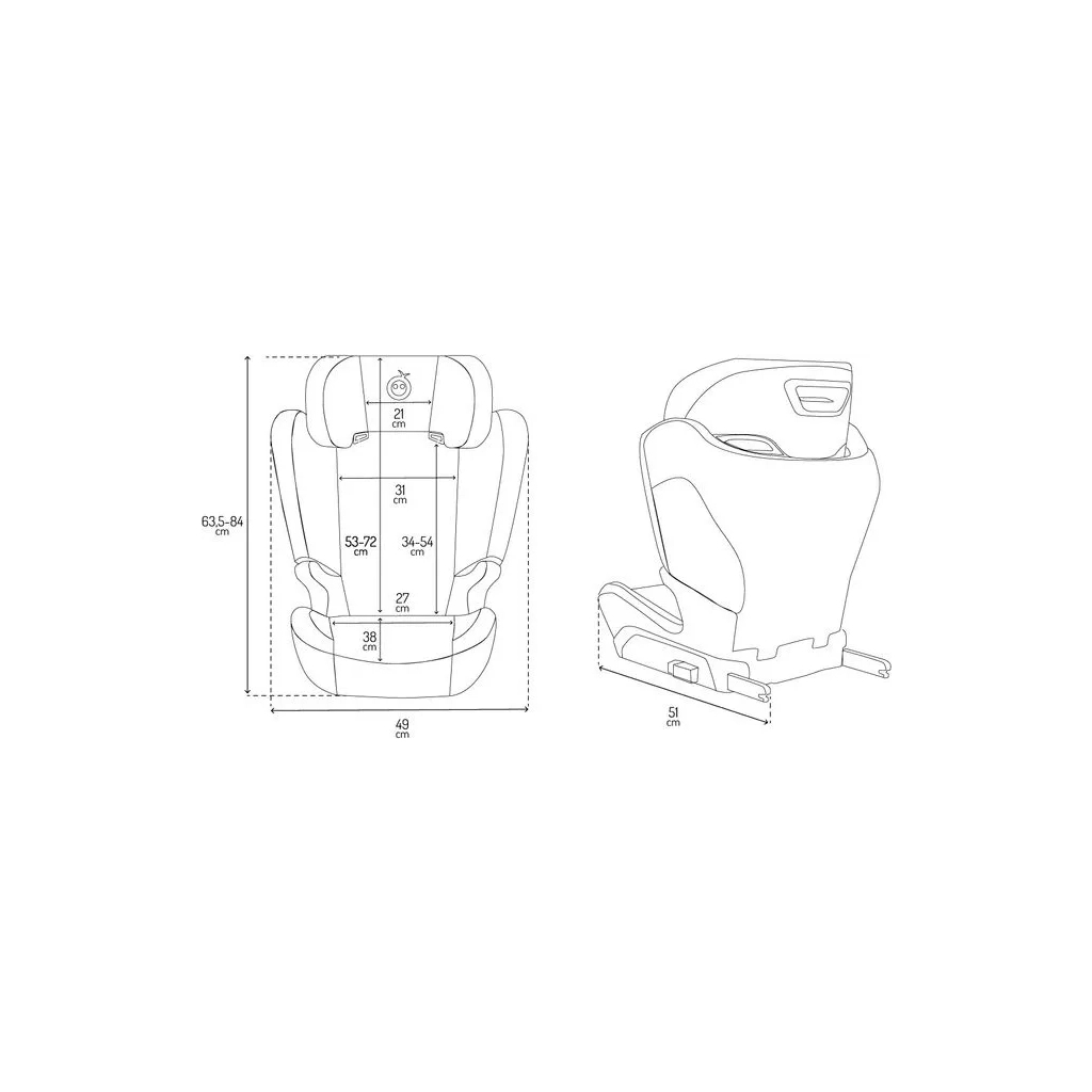 Автокрісло MoMi MEI black 100-150 см (FOSA00036) - зображення 6