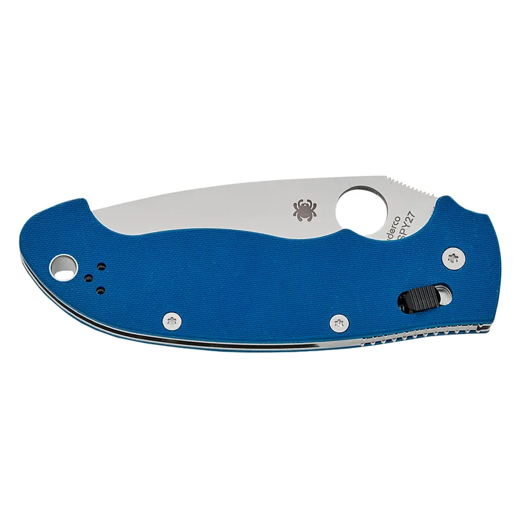 Ніж Spyderco Manix 2 XL CPM SPY27 G-10 Cobalt Blue (C95GPCBL2) - зображення 3