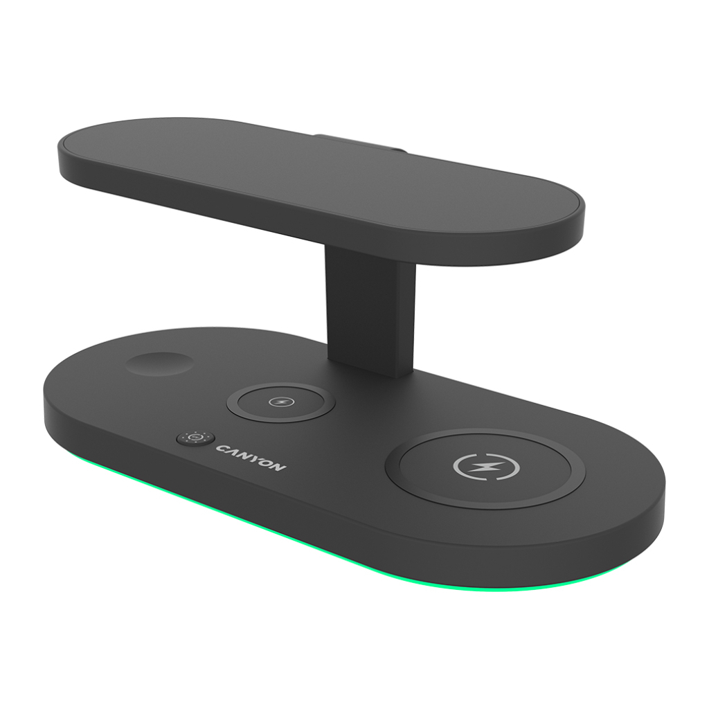 Зарядний пристрій Canyon 5in1 Wireless charger with UV sterilizer (CNS-WCS501B) - зображення 1
