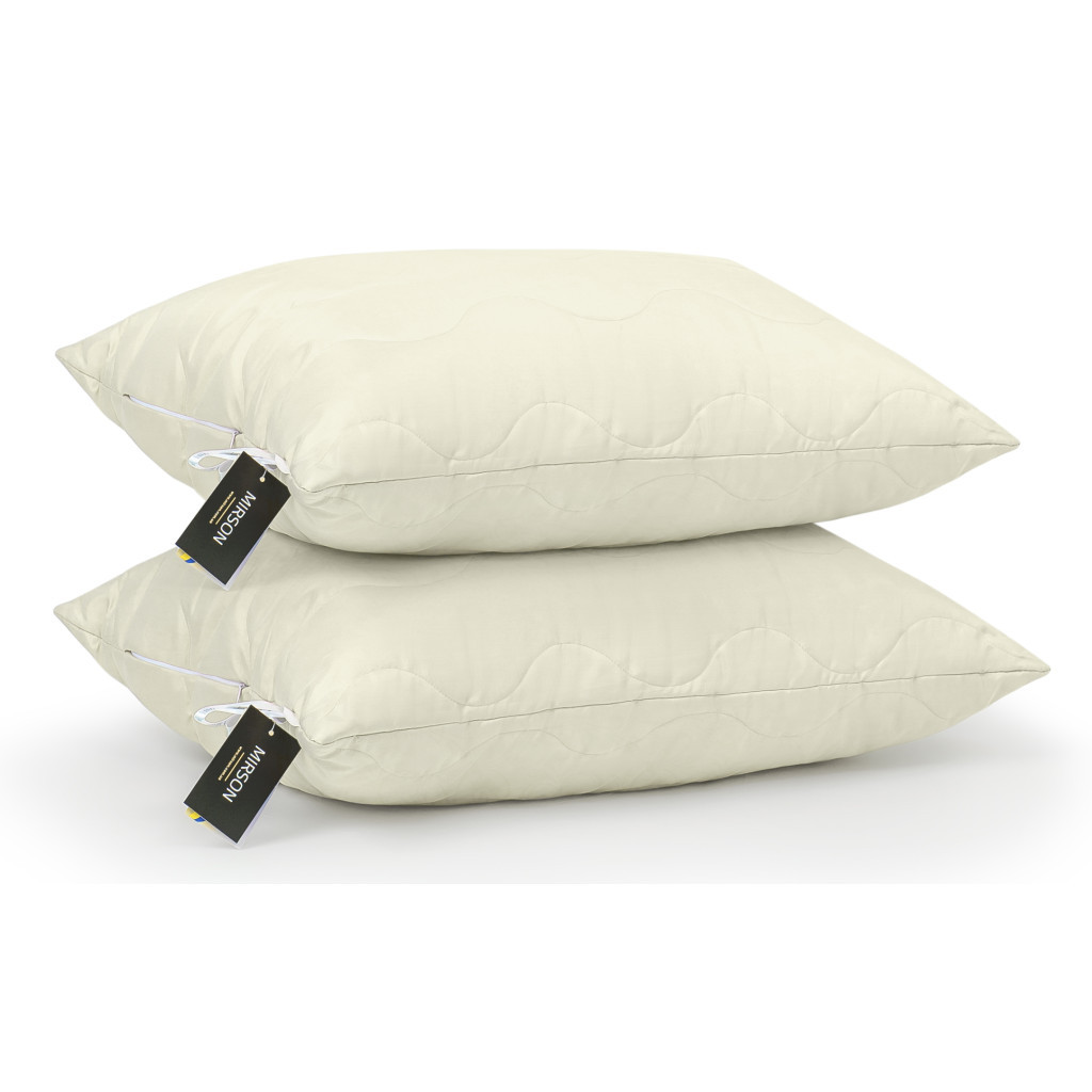 Ковдра MirSon Набір EcoSilk всесезонний №1662 Eco Light Krem Ковдра + поду (2200002655217) - зображення 5