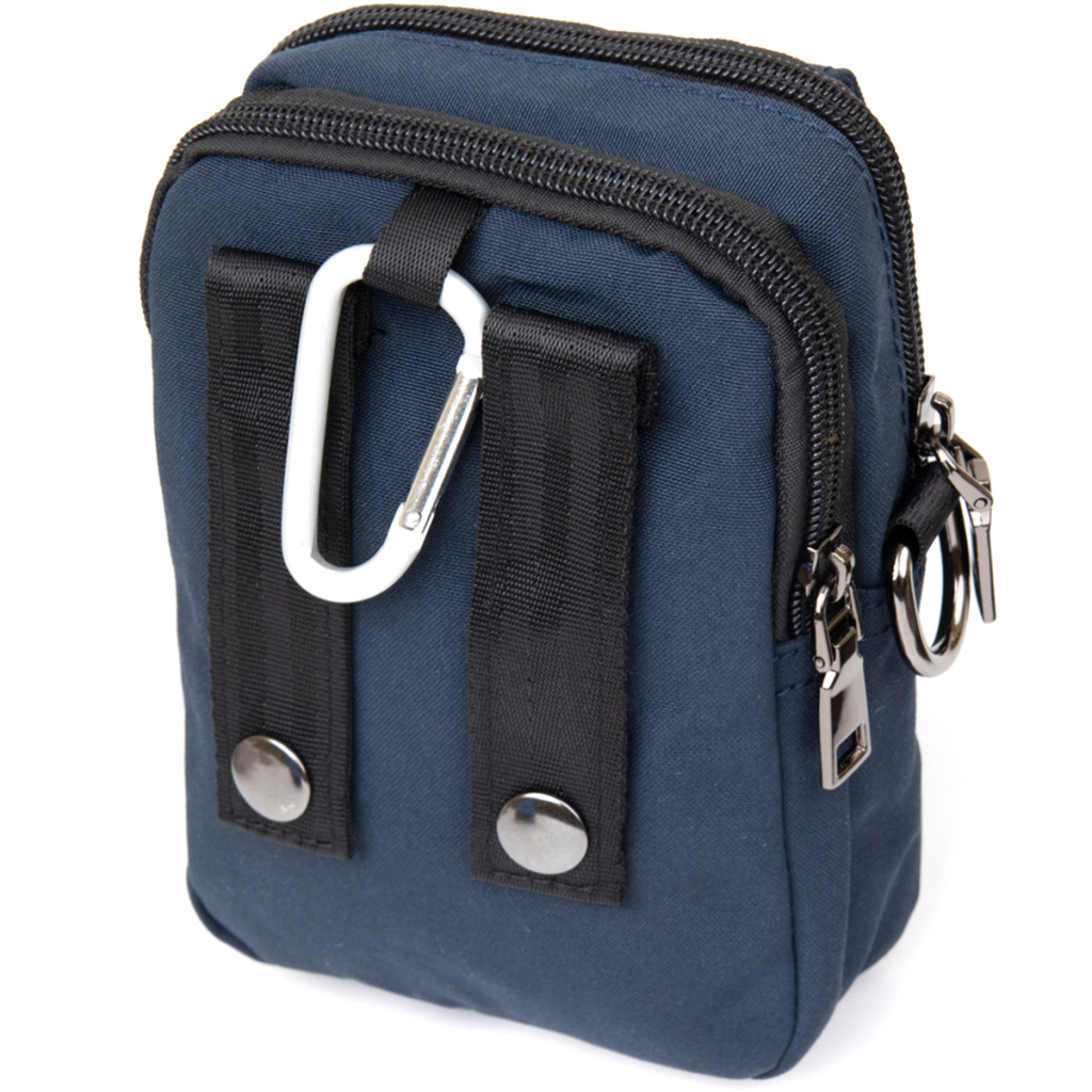 Сумка Vintage На пояс нейлон Синя (20649) - изображение 2