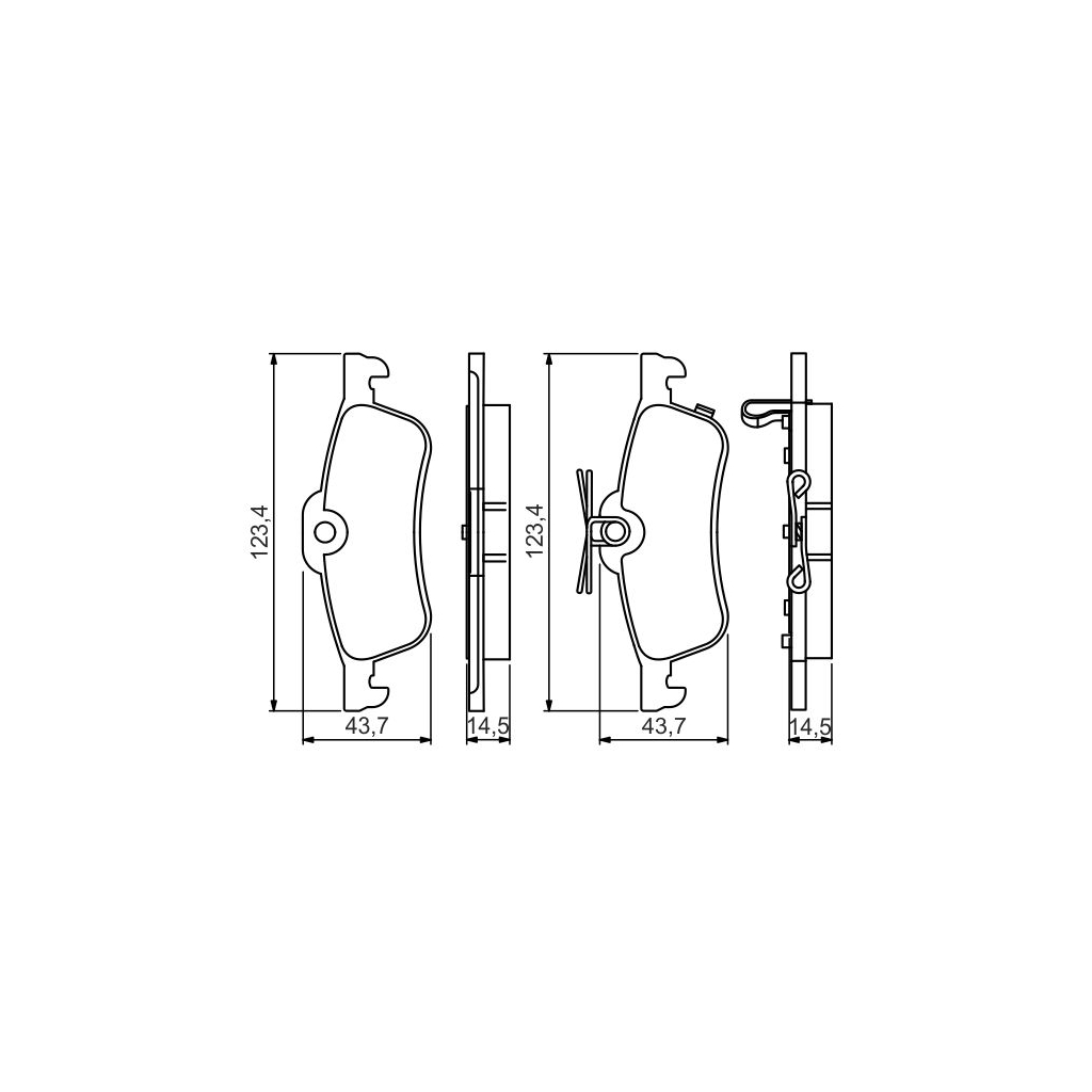 Гальмівні колодки Bosch 0 986 495 359 - зображення 1