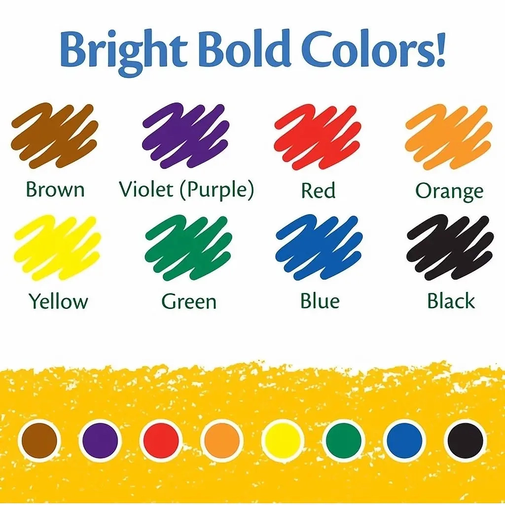 Олівці кольорові Crayola воскові, 8 шт (52-3008) - зображення 3