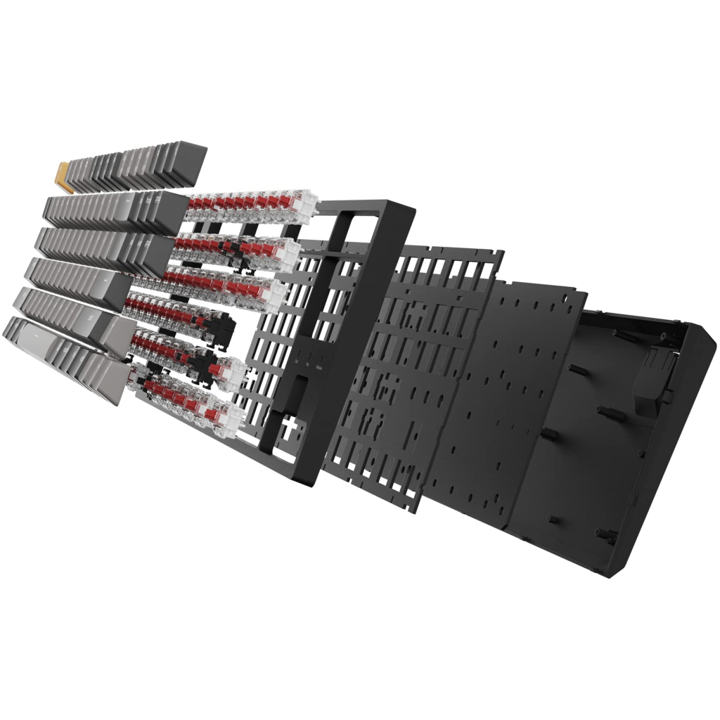 Клавіатура Keychron C1 Pro 87Key K pro Red RGB QMK/VIA Hot-swap USB UA Black (C1PM1_KEYCHRON) - зображення 5