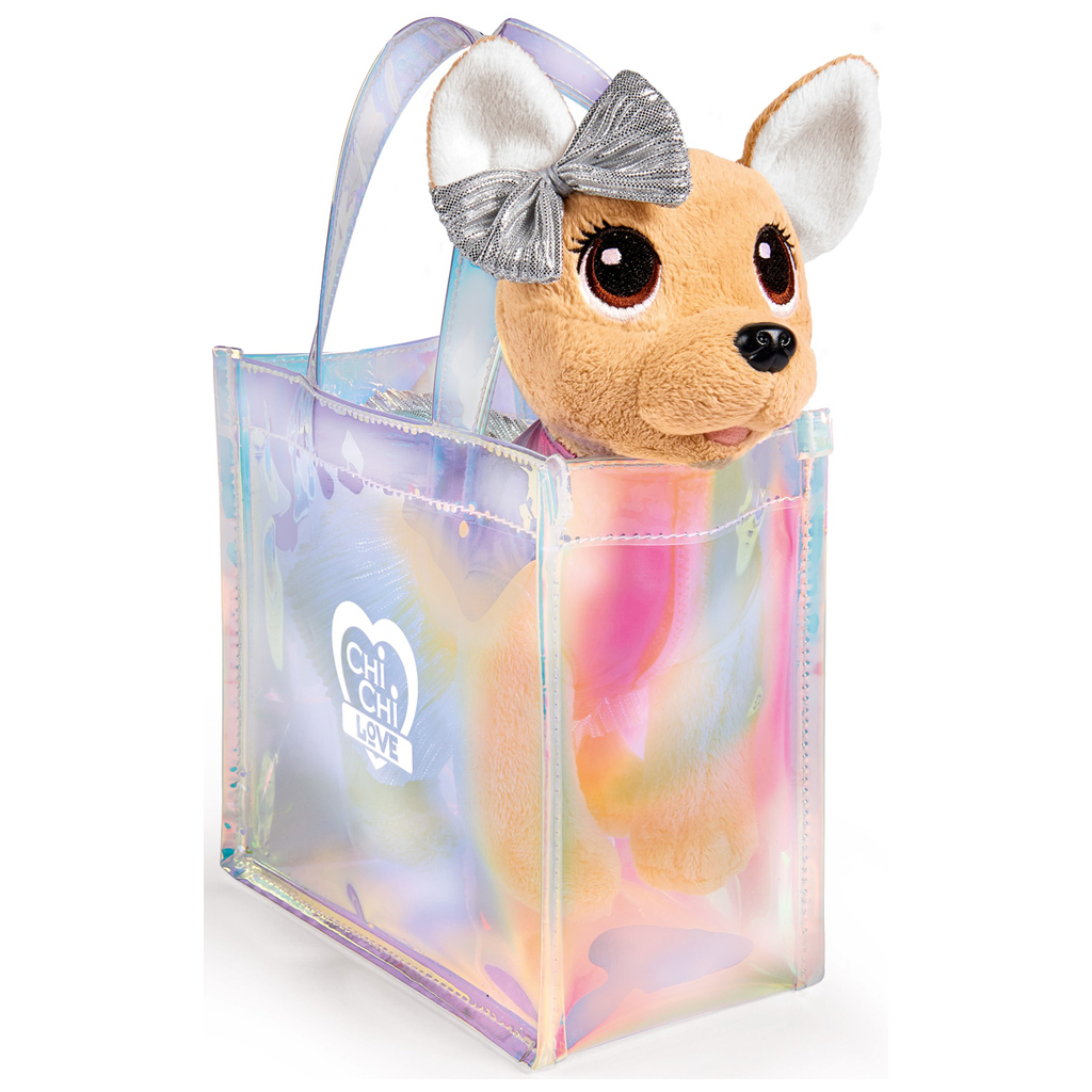 М'яка іграшка Chi Chi Love Чихуахуа Fashion Shimmer з голографічною сумочкою (5893432) - зображення 2