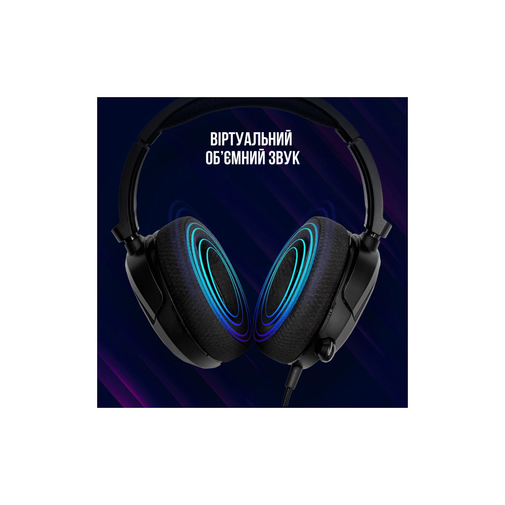 Навушники Lorgar Kaya 360 USB Black (LRG-GHS360) - зображення 8