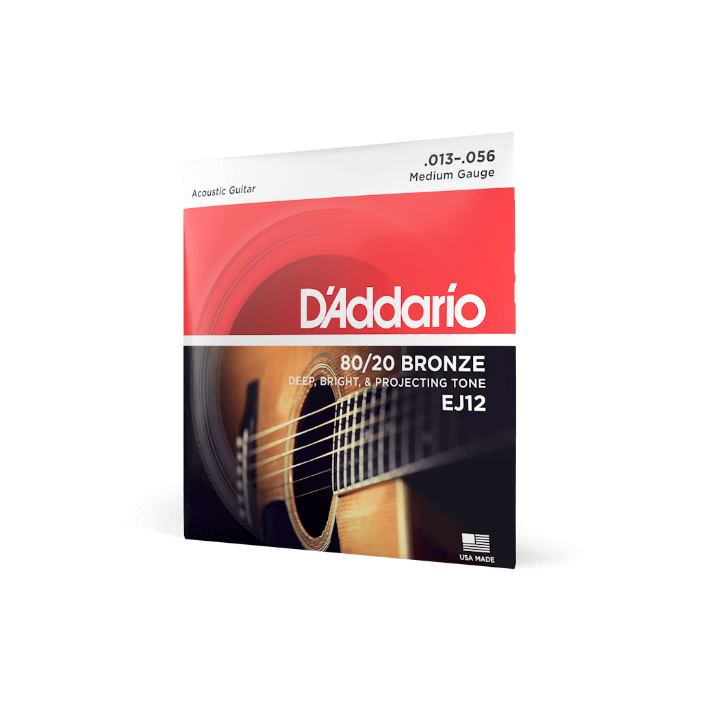 Струни для гітари D'Addario 80/20 Bronze Medium (13-56) (EJ12) - зображення 2