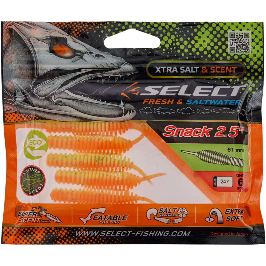 Силікон рибальський Select Snack 2.5" 247 (6 шт/уп) (1870.72.92) - зображення 2