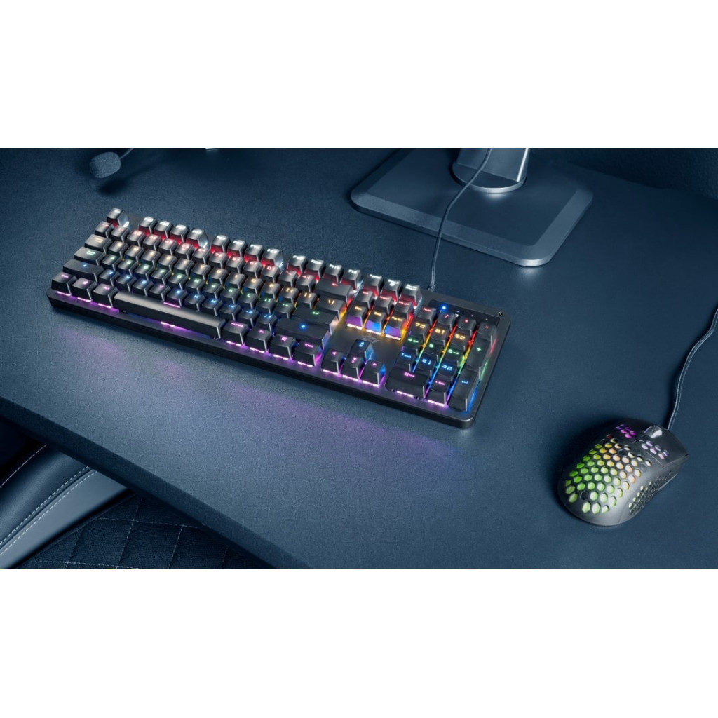 Клавіатура Trust GXT 863 Mazz Mechanical Keyboard UA USB Black (24200) - зображення 5