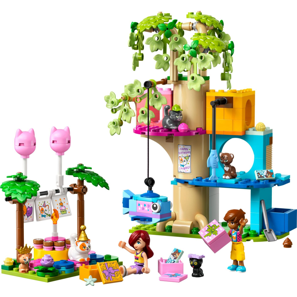 Конструктор LEGO Friends День народження кота та будинок на дереві (42666) - зображення 2