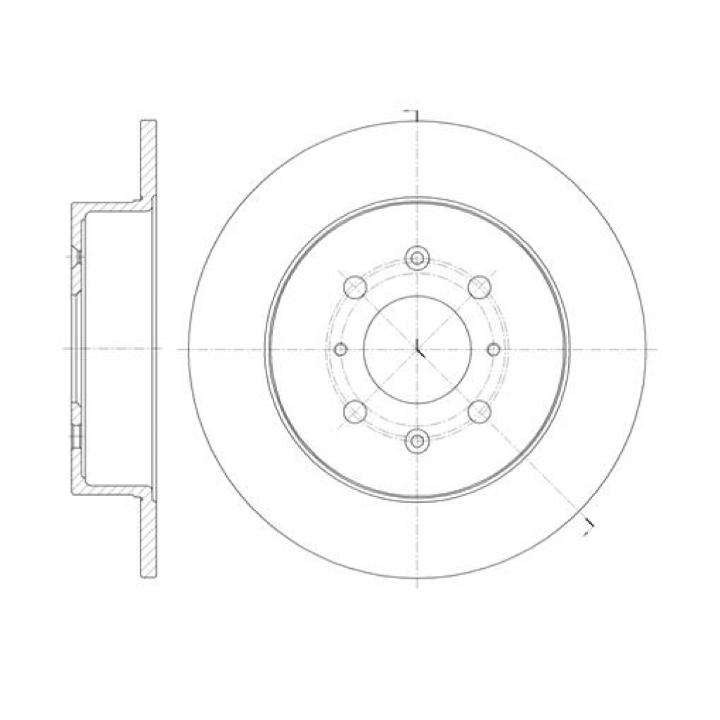 Гальмівний диск REMSA 61352.00 - зображення 1