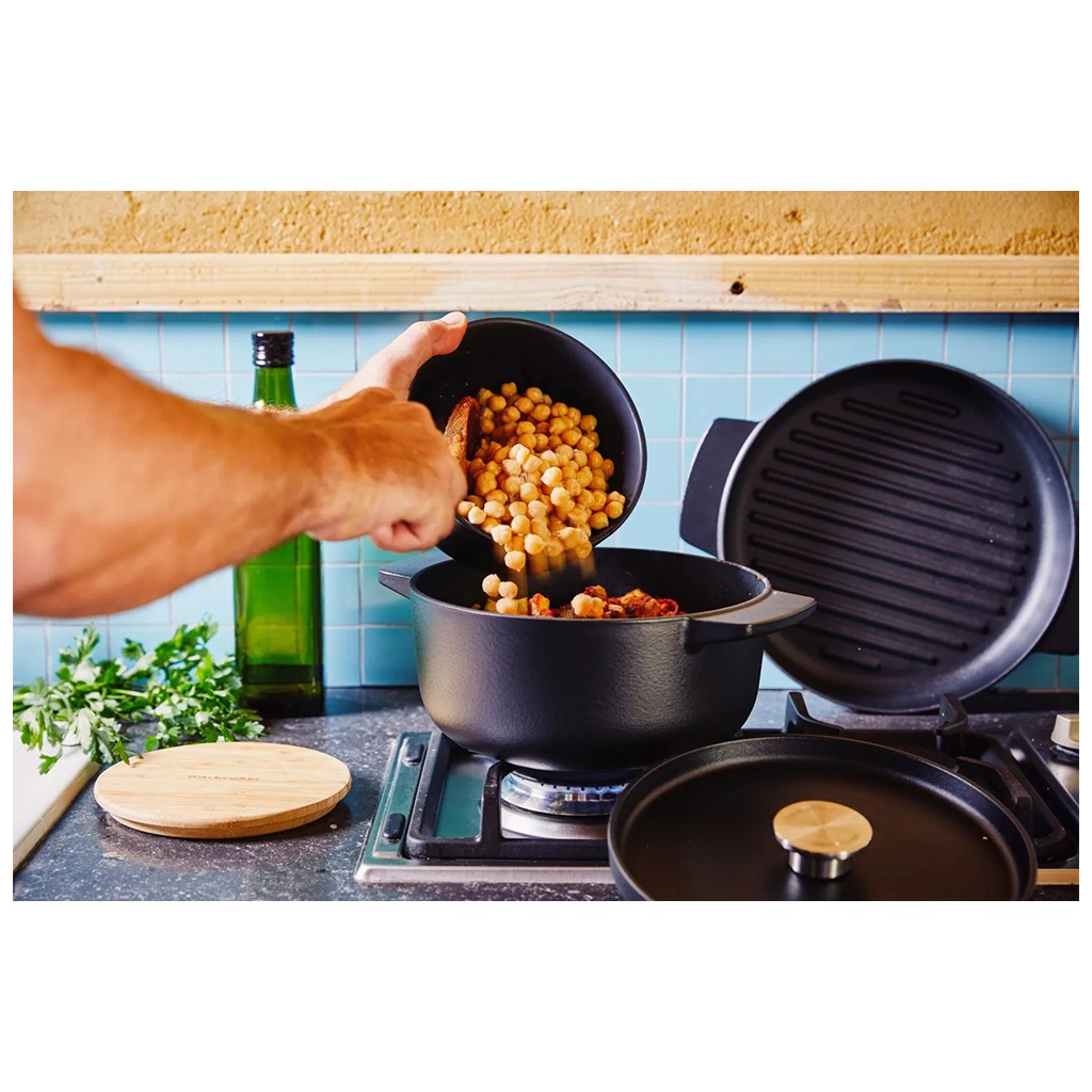 Сковорода KitchenAid Matte Oven-to-table гриль 26 см (CC004600-001) - зображення 9