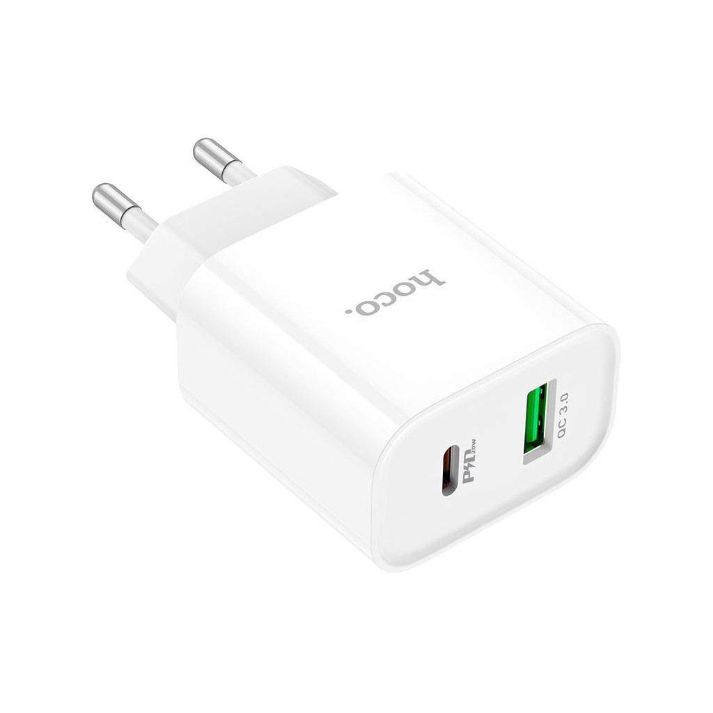 Зарядний пристрій HOCO C80A Plus Rapido White (6931474779885) - зображення 3