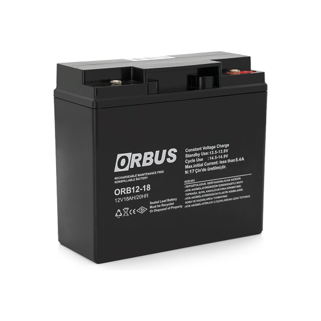 Батарея до ДБЖ Orbus AGM 12V 18Ah (ORB1218) - зображення 1