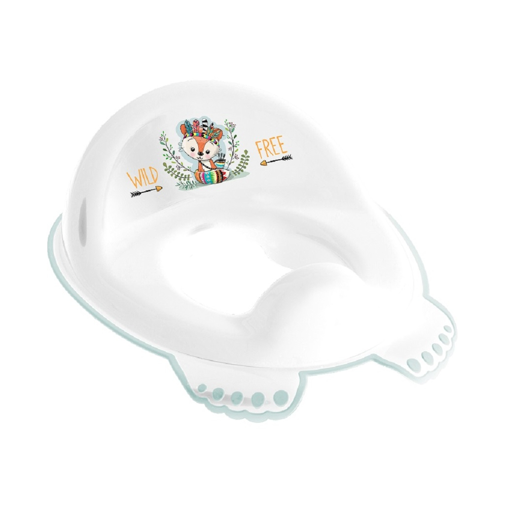 Накладка на унітаз Tega Baby WILD&FREE LITTLE FOX антиковзка, white green (DZ-002-103-LISEK) - зображення 1
