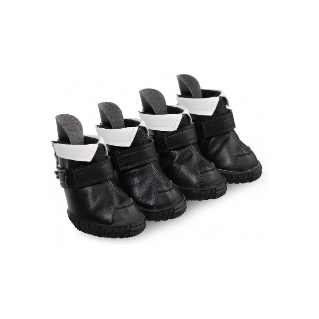 Черевики для собак Ruispet для малих порід, з флісовою підкладкою 4 шт №2 чорні (2700000033005) - зображення 5