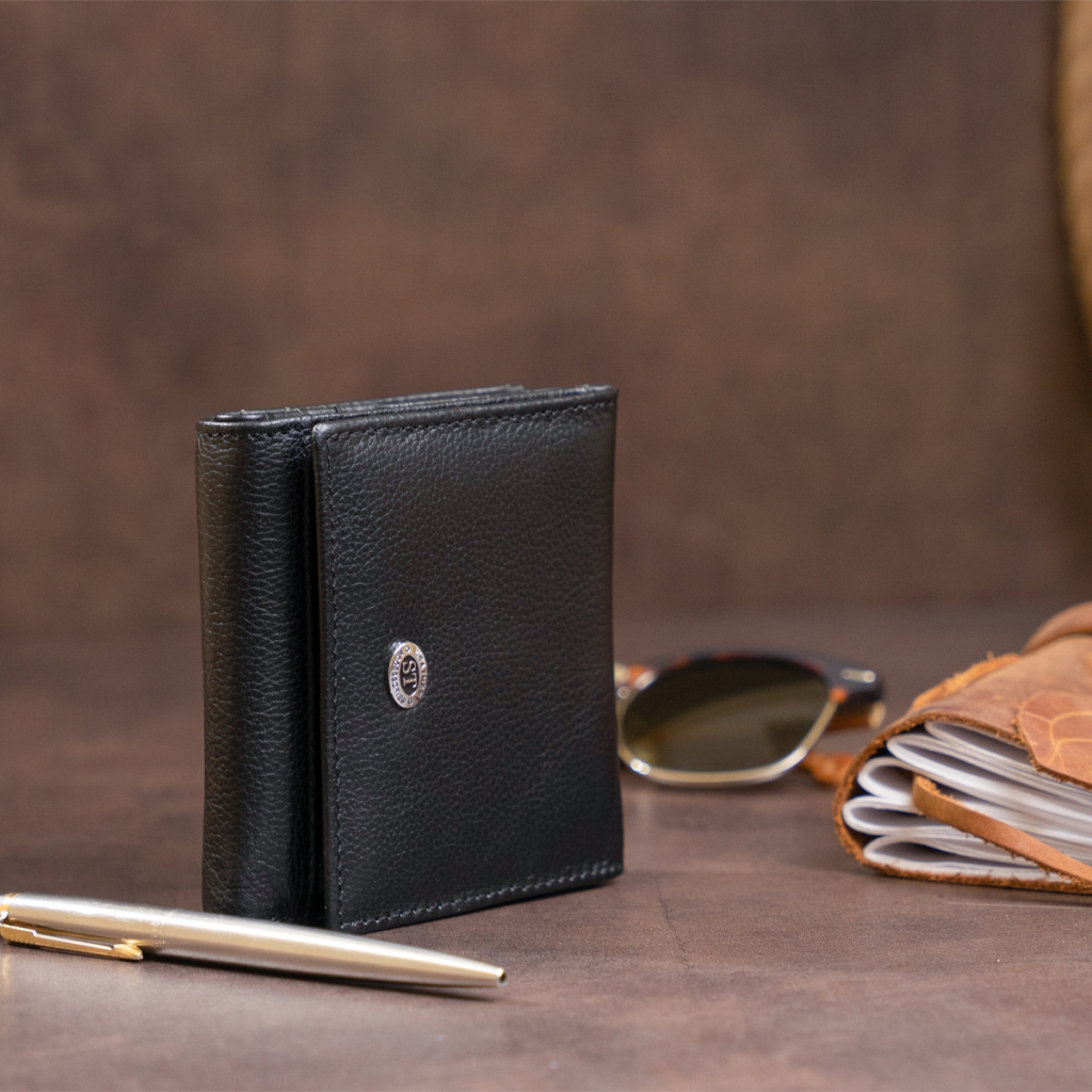 Гаманець ST Leather Чорний (19256) - зображення 9