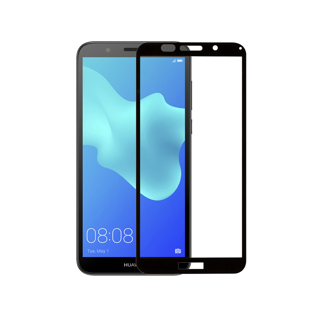 Скло захисне PowerPlant Full screen Huawei Y5 (2018), Black (GL604913) - зображення 1