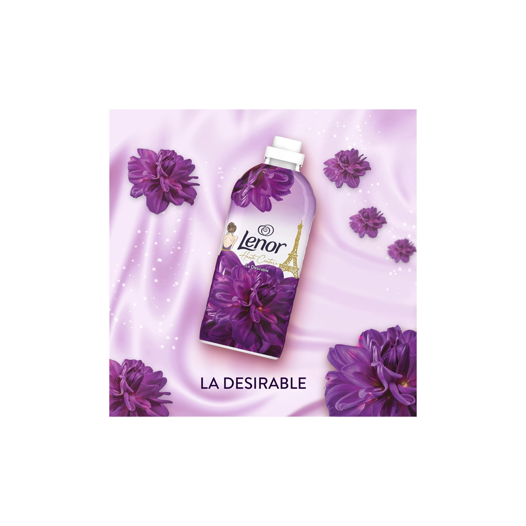 Кондиціонер для білизни Lenor Висока мода Жаданий 2 x 1200 мл (8700216326742) - зображення 3
