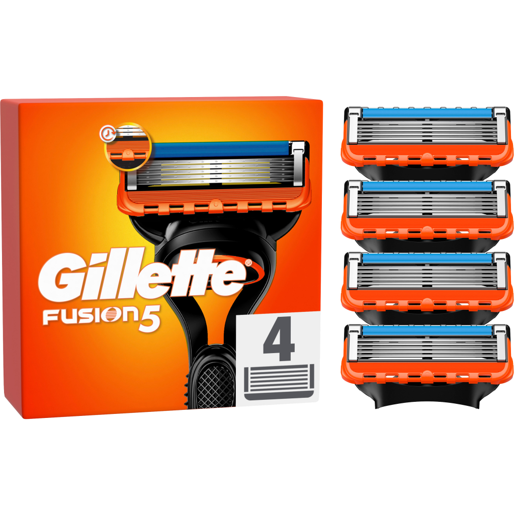 Змінні касети Gillette Fusion5 4 шт. (7702018874460/7702018866984) - изображение 1