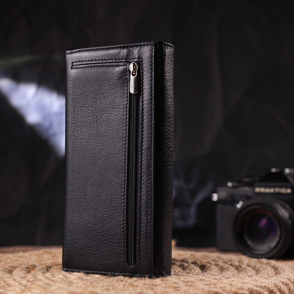 Гаманець Canpellini З натуральної шкіри Чорний (21657) - зображення 9