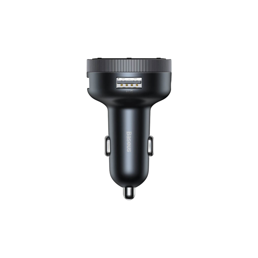 Зарядний пристрій Baseus Enjoy Car Wireless MP3 Charger USB Black (CCLH-01) - зображення 4