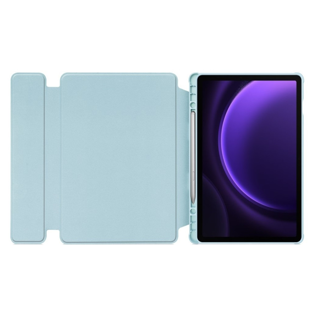 Чохол до планшета BeCover 360° Rotatable Samsung Tab S9 Plus (SM-X810/SM-X816)/S9 FE Plus (SM-X610/SM-X616) 12.4" Light Bl (710401) - зображення 4