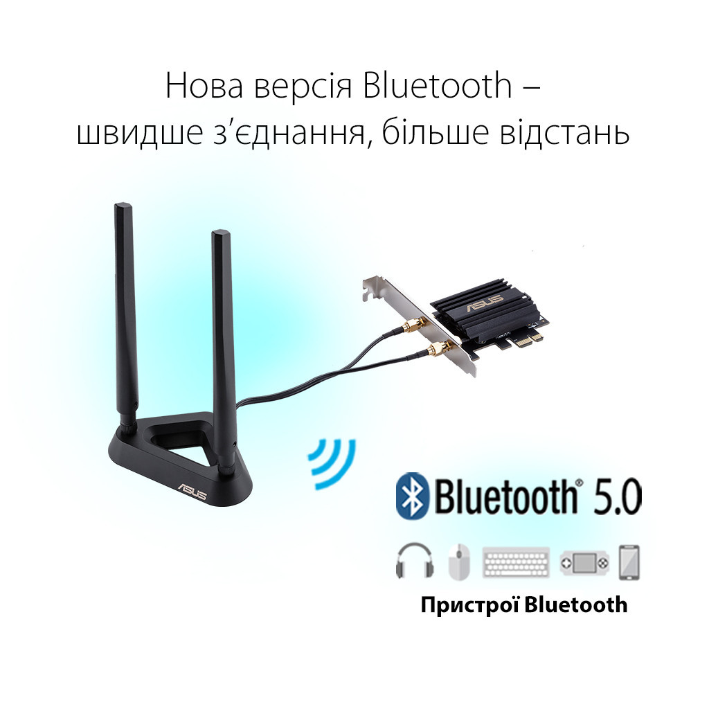 Мережева карта Wi-Fi ASUS PCE-AX58BT - зображення 9