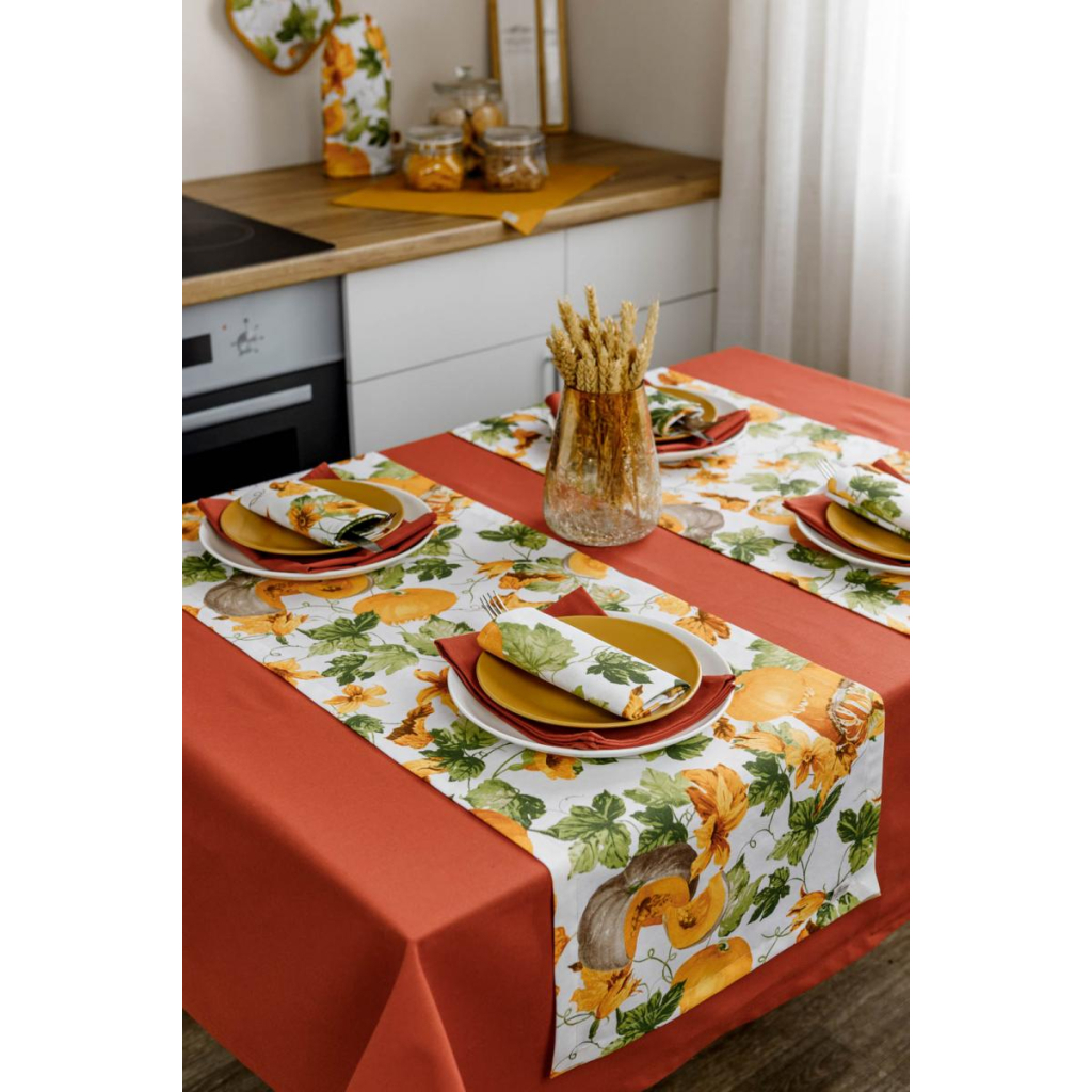 Скатертина Прованс Гарбузова 132х220 см (4823093449343) - зображення 4