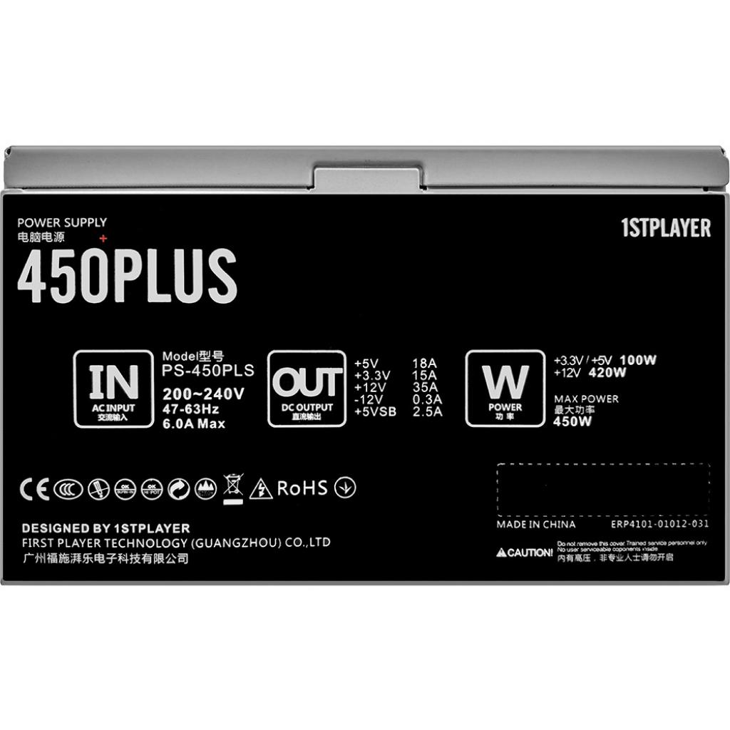 Блок живлення 1stPlayer 450W (PS-450PLS) - изображение 2