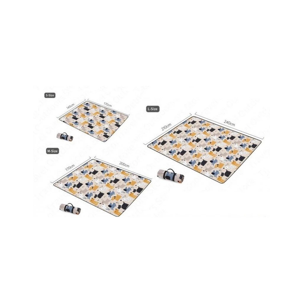 Туристичний килимок Naturehike NH21FCD01 170 х 200 см домашні тварини (6927595774144) - изображение 4