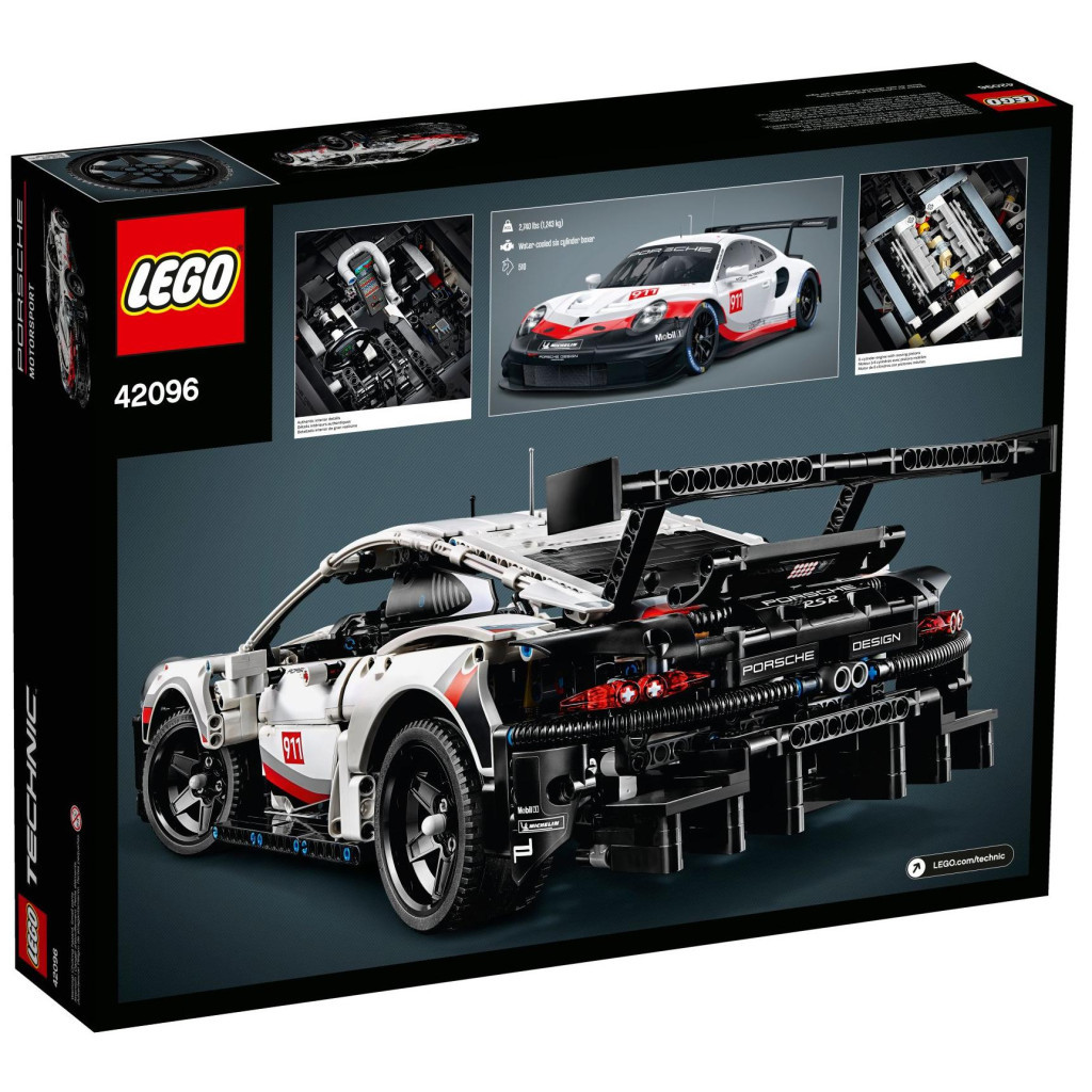 Конструктор LEGO TECHNIC Porsche 911 RSR 1580 деталей (42096) - зображення 10