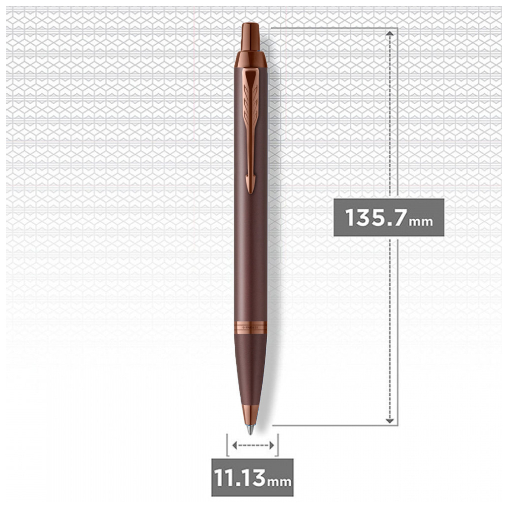 Ручка кулькова Parker IM 17 Professionals Monochrome Burgundy BP (28 332) - изображение 3