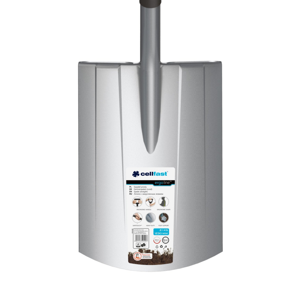 Лопата Cellfast Лопата пряма Cellfast ERGO, закруглене лезо, 123 см, 2.1 кг (40-001) - изображение 6