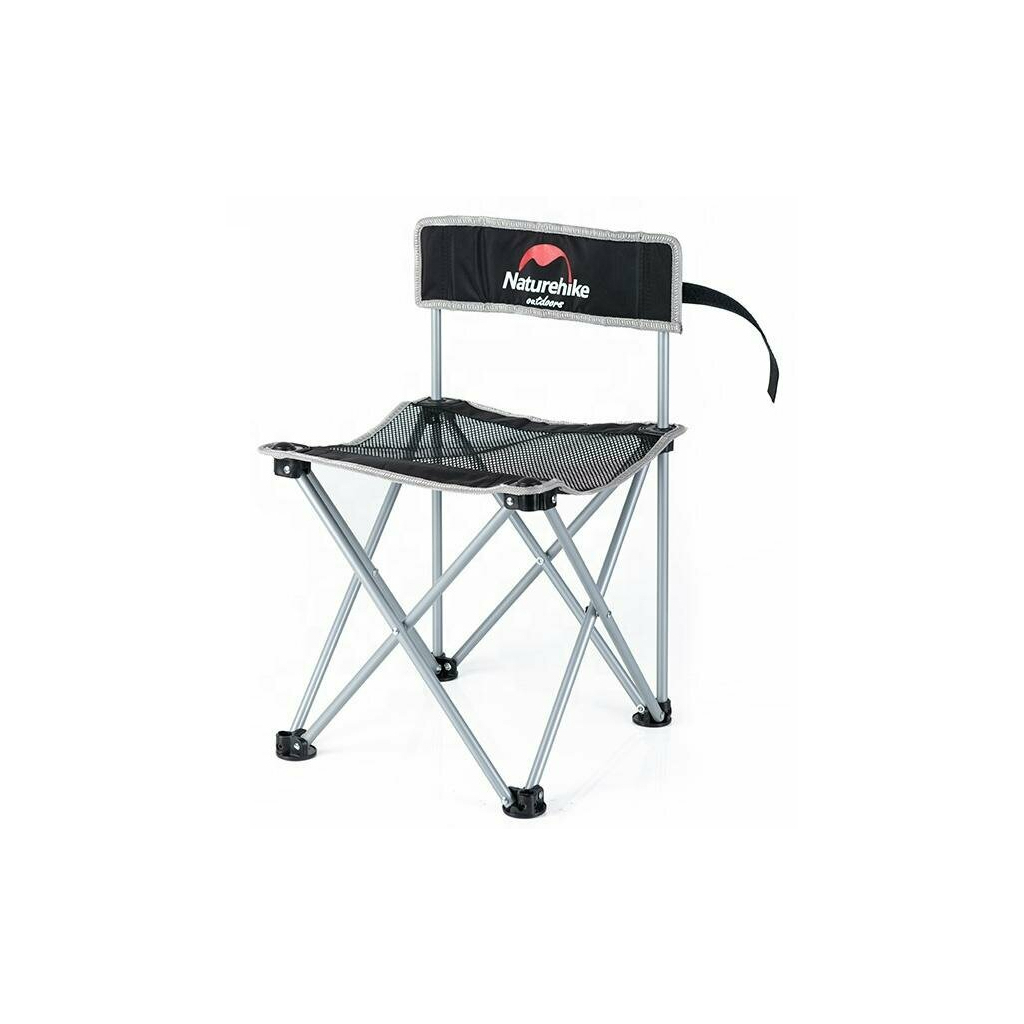 Крісло складане Naturehike NH16J001-J 600D Oxford Steel Black (6927595787724) - зображення 1