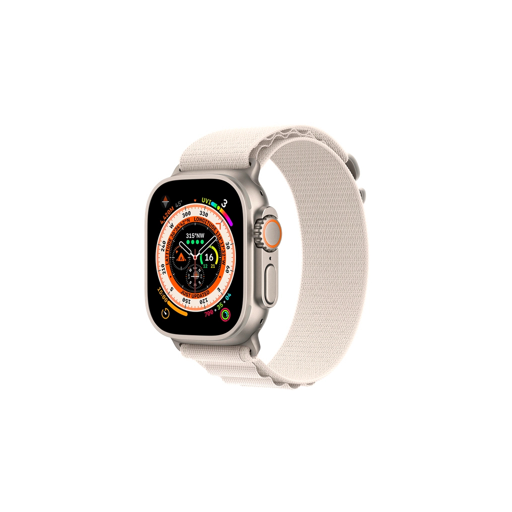 Ремінець до смарт-годинника Apple 49mm Starlight Alpine Loop - Large (MQE73ZM/A) - зображення 2