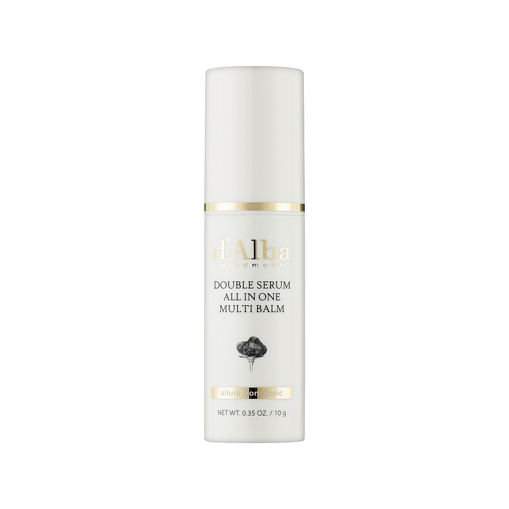 Крем для обличчя D'Alba Double Serum All In One Multi Balm Мультифункціональний антивіковий стік 10 г (8809782555355) - зображення 2