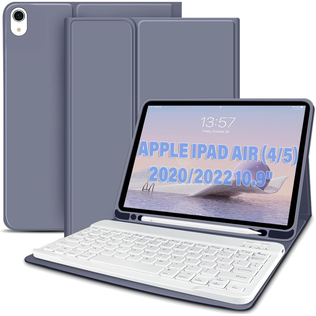 Чохол до планшета BeCover Keyboard Apple iPad Air (4/5) 2020/2022 10.9" Purple (711148) - зображення 1
