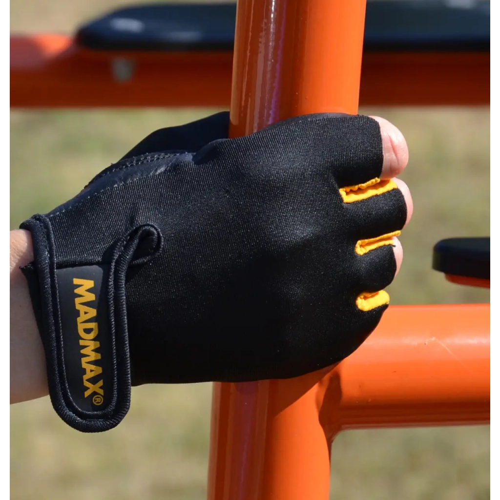 Рукавички для фітнесу MadMax MFG-251 Rainbow Orange M (MFG-251-ORG_M) - зображення 9