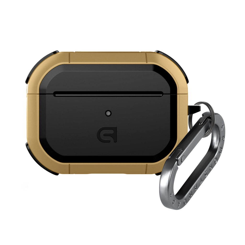 Чохол для навушників Armorstandart Panzer для Apple Airpods Pro 2 Gold (ARM82752) - зображення 1