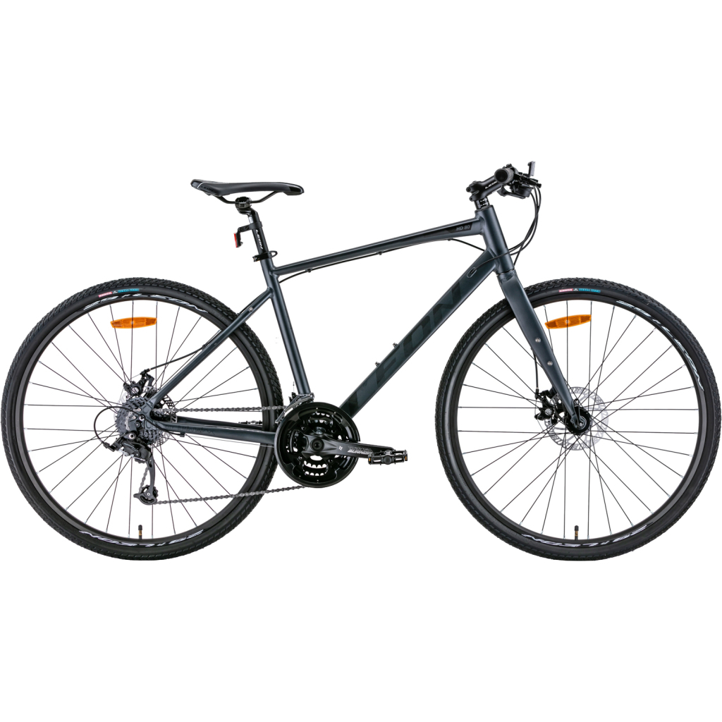 Велосипед Leon 28" HD-80 DD рама-21" 2022 Grey/Black (OPS-LN-28-021) - зображення 1