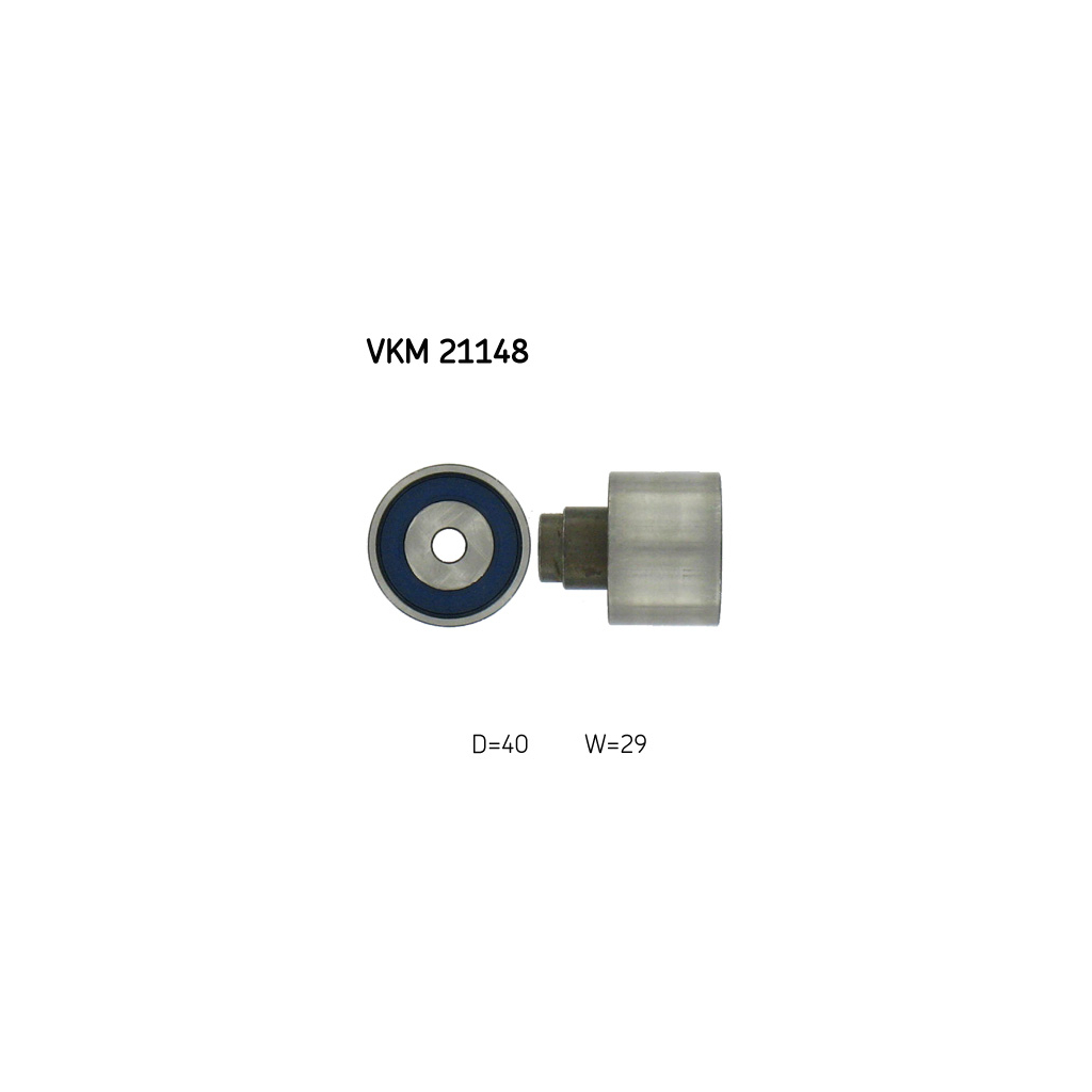 Ролик натягувача ременя SKF VKM 21148 - зображення 1