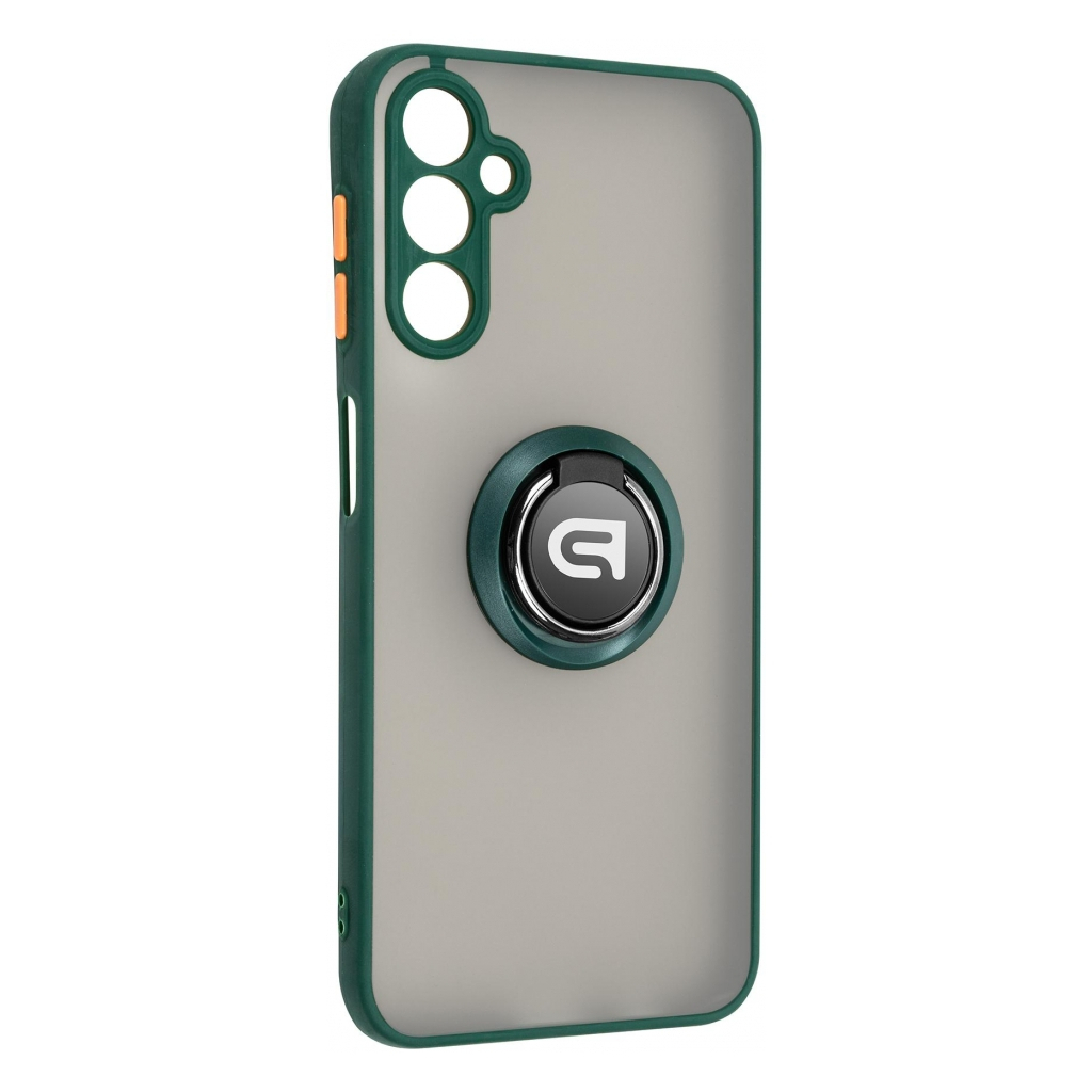 Чохол до мобільного телефона Armorstandart Frosted Matte Ring Samsung A14 4G / A14 5G Dark Green (ARM68351) - зображення 1