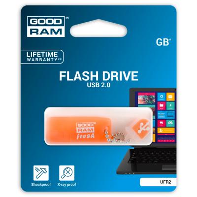 USB флеш накопичувач Goodram 16GB UFR2 Fresh Orange USB 2.0 (UFR2-0160O0R11) - зображення 3