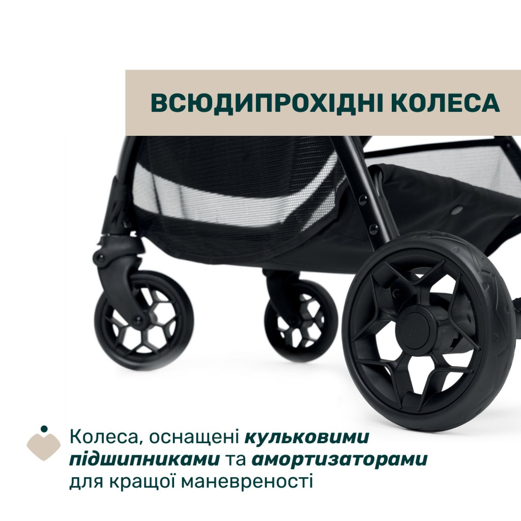 Коляска Chicco Glee Stroller чорна (8058664173587) (87068.73) - зображення 4