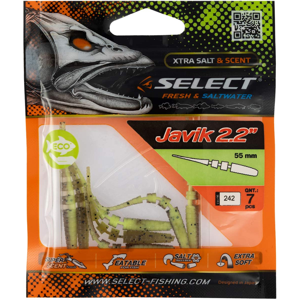 Силікон рибальський Select Javik 2.2" 242 (7 шт/уп) (1870.72.73) - зображення 2