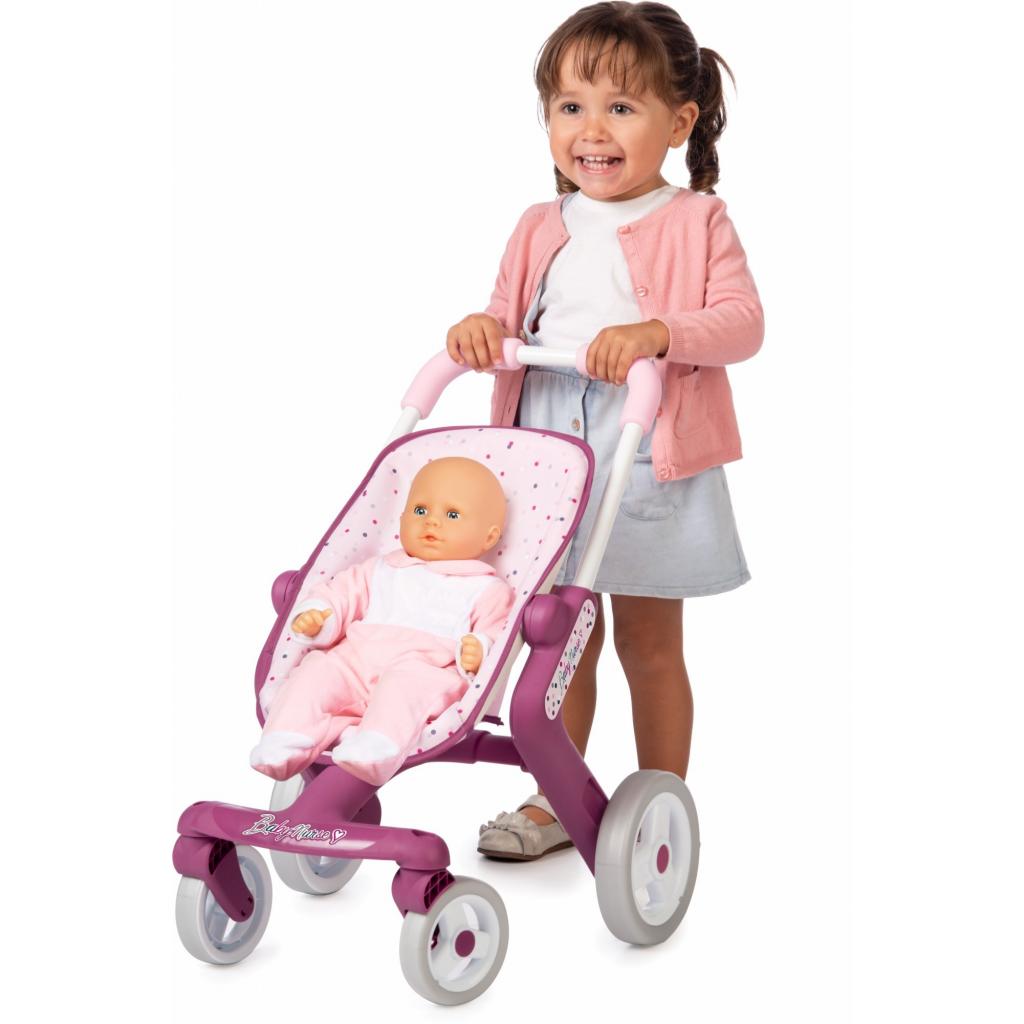 Коляска для ляльок Smoby Baby Nurse Прованс Прогулянка з поворотними колесами (251203) - зображення 2