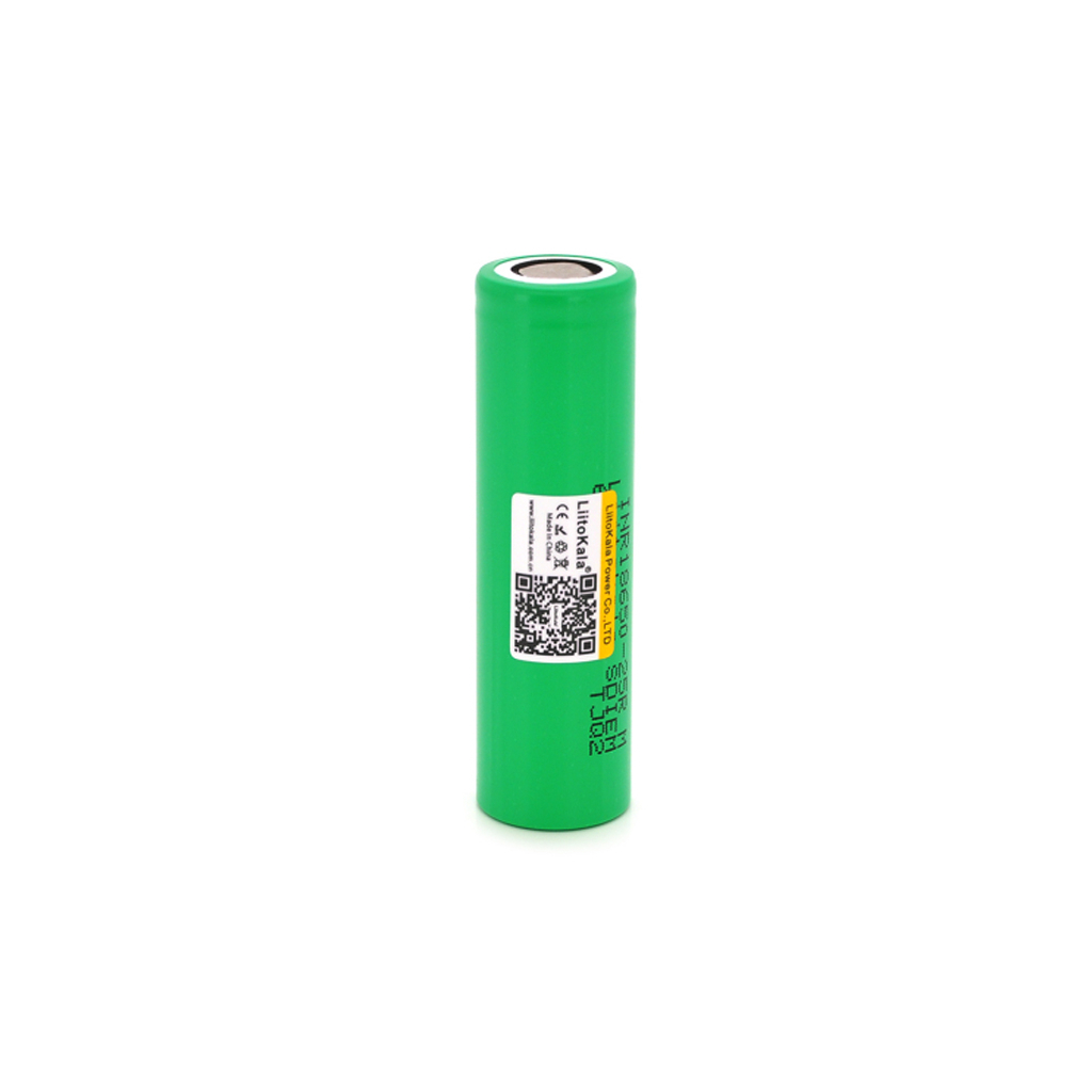 Акумулятор 18650 2500mAh (2450-2650mah), 3.7V (2.75-4.2V), green, PVC BOX Liitokala (Lii-25R) - зображення 1