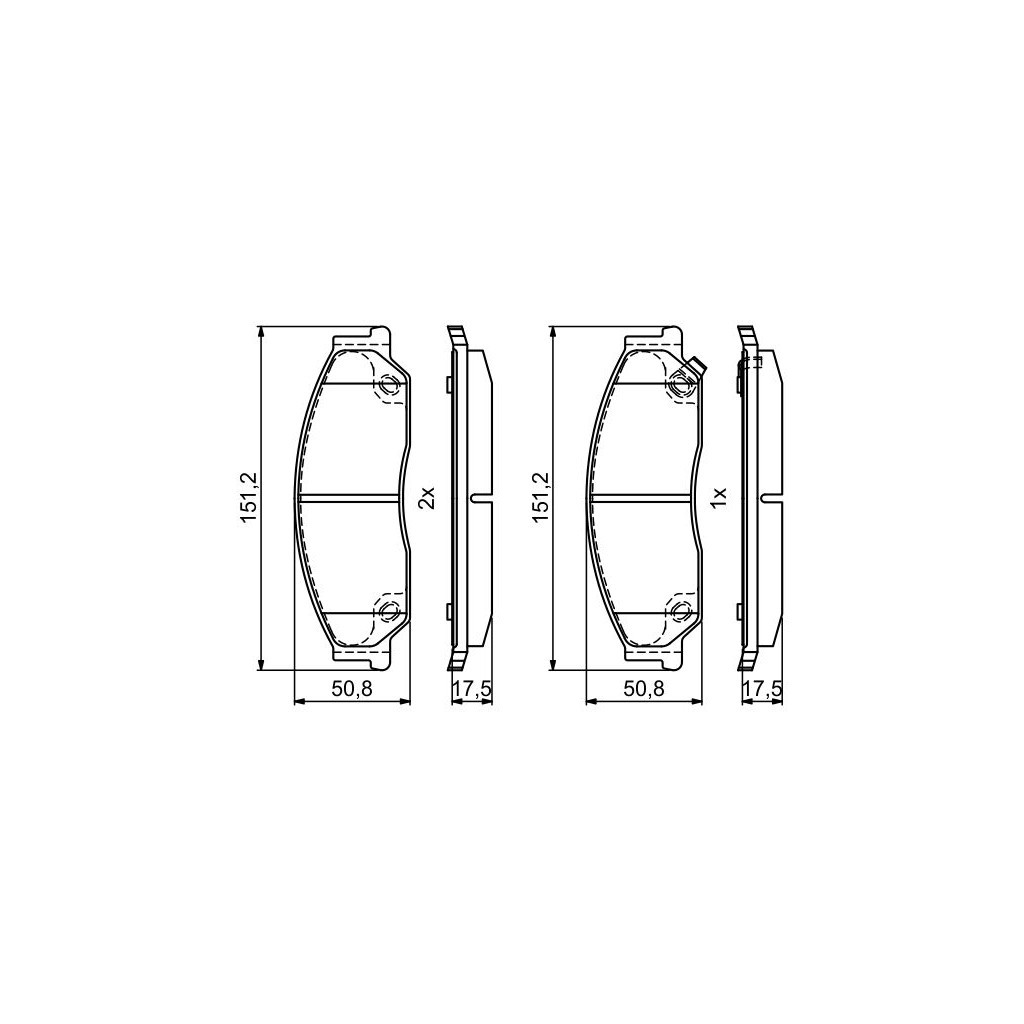 Гальмівні колодки Bosch 0986495402 - зображення 1
